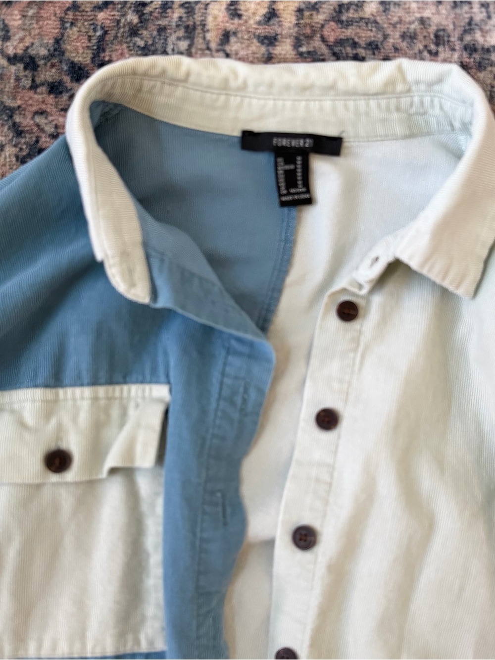 Forever 21 Colorblock button down - Picture 3 of 3